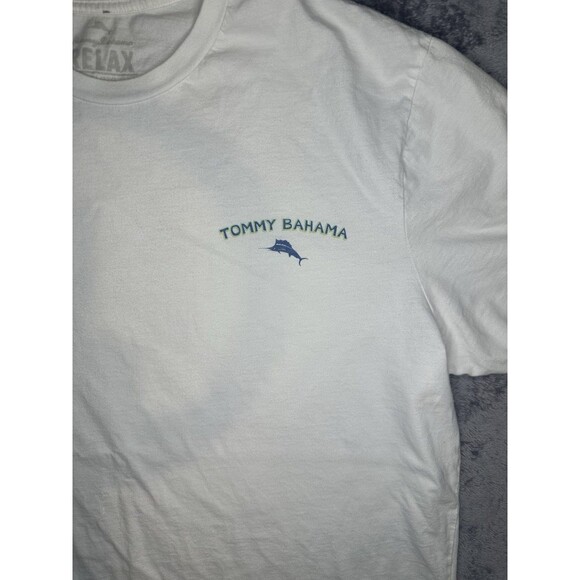Tommy Bahama Relax Men’s XXL T-Shirt White Boards of Paradise Graphic Tee - Picture 2 of 4
